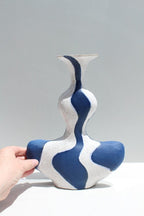 Cobalt Blue Groovy Vessel