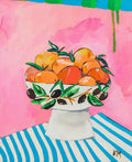 Bowl Of Oranges - Original Art-Original Art-Karolina Mila-Greenhouse Interiors Pty Ltd