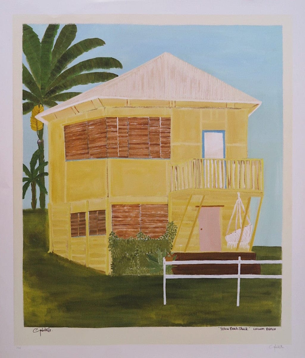 Yellow Beach Shack - Limited Edition Print