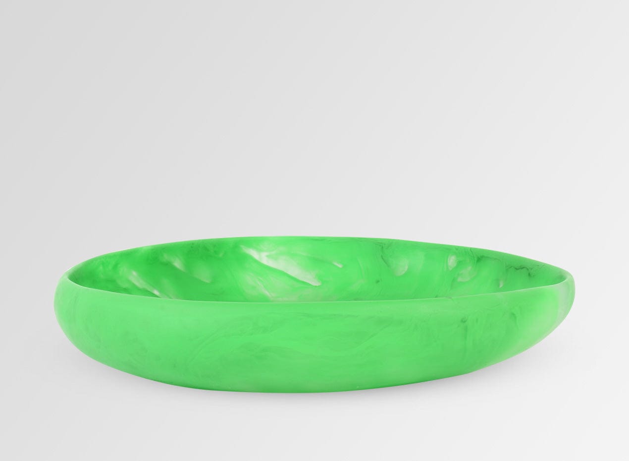 Large Resin Earth Bowl - Apple