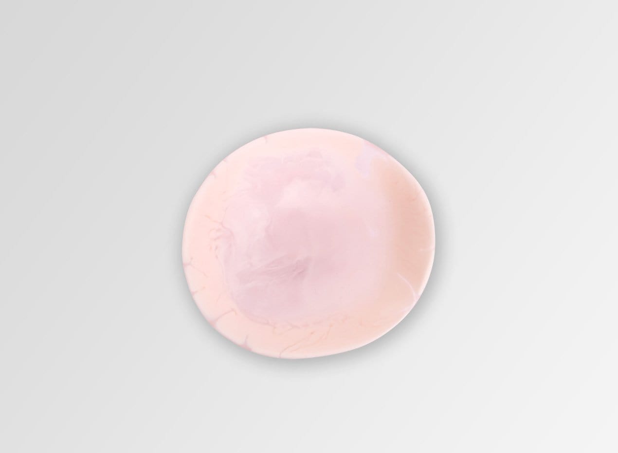 Resin Flow Soy Dish - Shell Pink