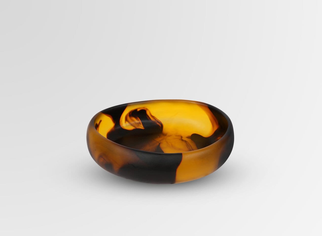 Small Resin Rock Bowl - Tortoise