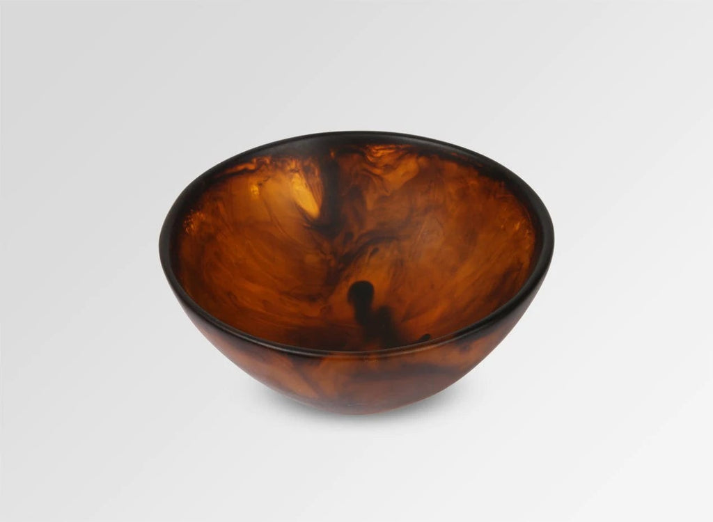 Small Resin Ball Bowl - Tortoiseshell