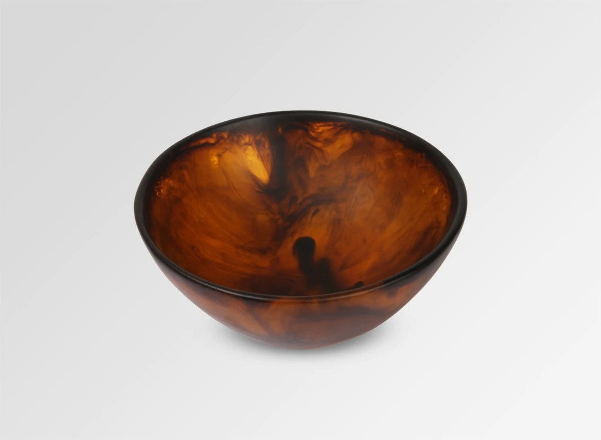 Small Resin Ball Bowl - Tortoiseshell