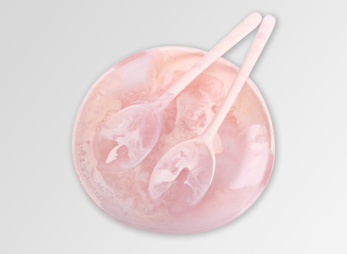 Resin Long Stone Servers - Shell Pink