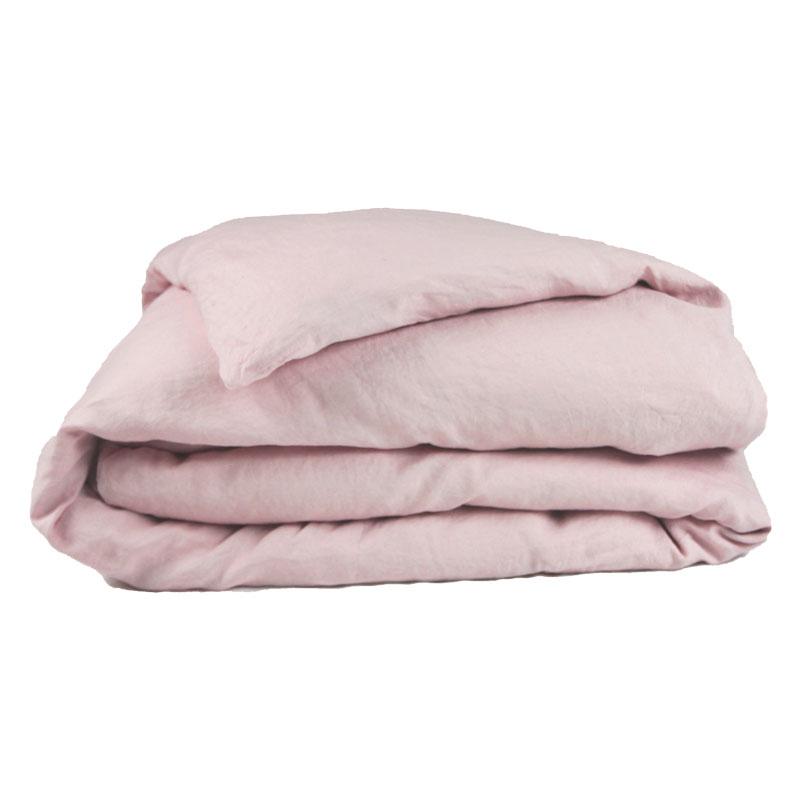 Linen Duvet Cover - Blush-Bedding-Greenhouse-Greenhouse Interiors