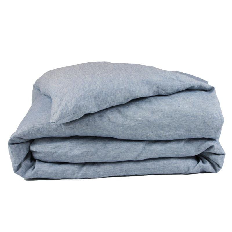 Linen Duvet Cover - Chambray-Bedding-Greenhouse-Greenhouse Interiors