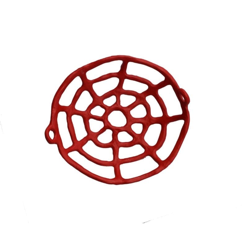 Red Porcelain Fruit Bowl
