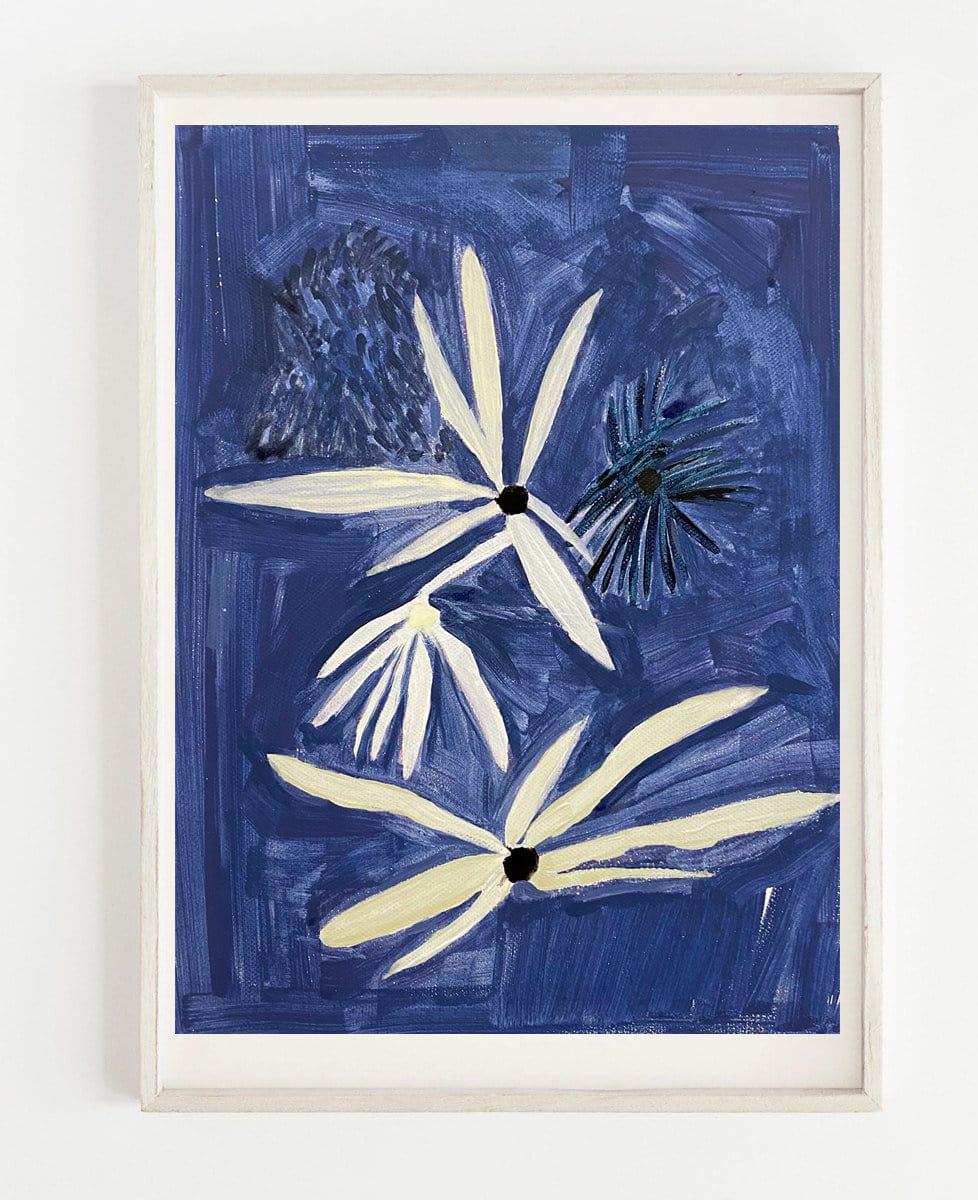 Blue Flower Field - Print