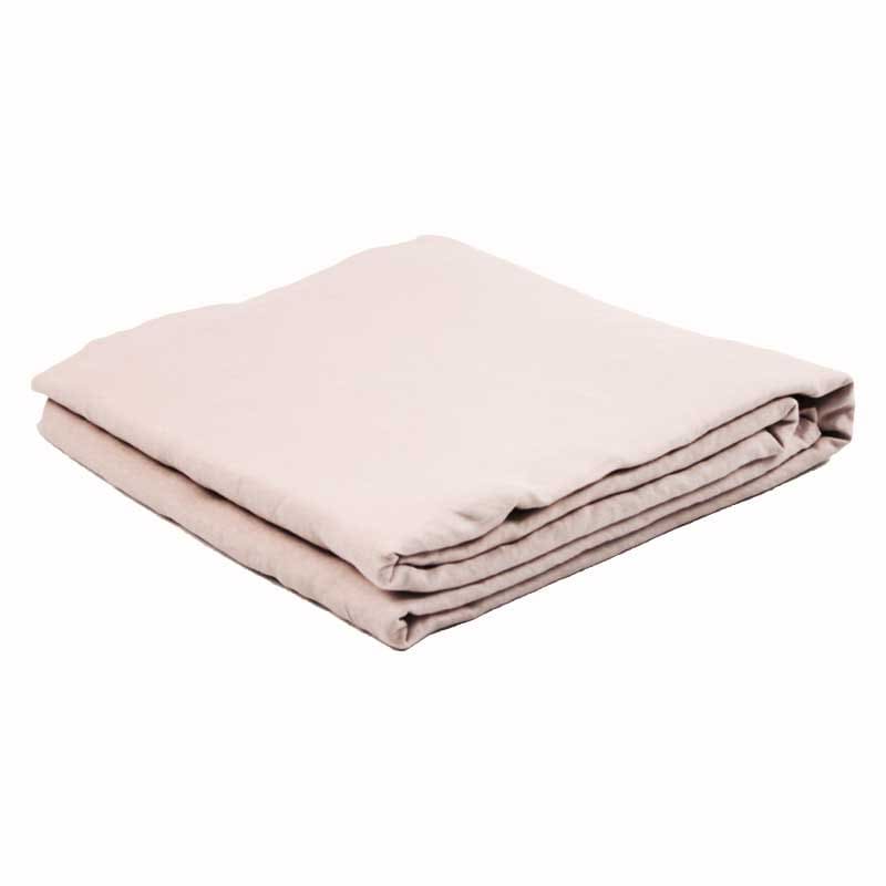 Linen Flat Sheet - Blush-Bedding-Greenhouse-Greenhouse Interiors
