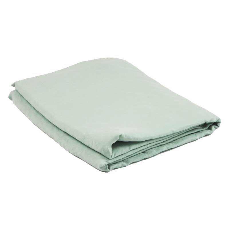 Linen Flat Sheet - Sea Mist-Bedding-Greenhouse-Greenhouse Interiors