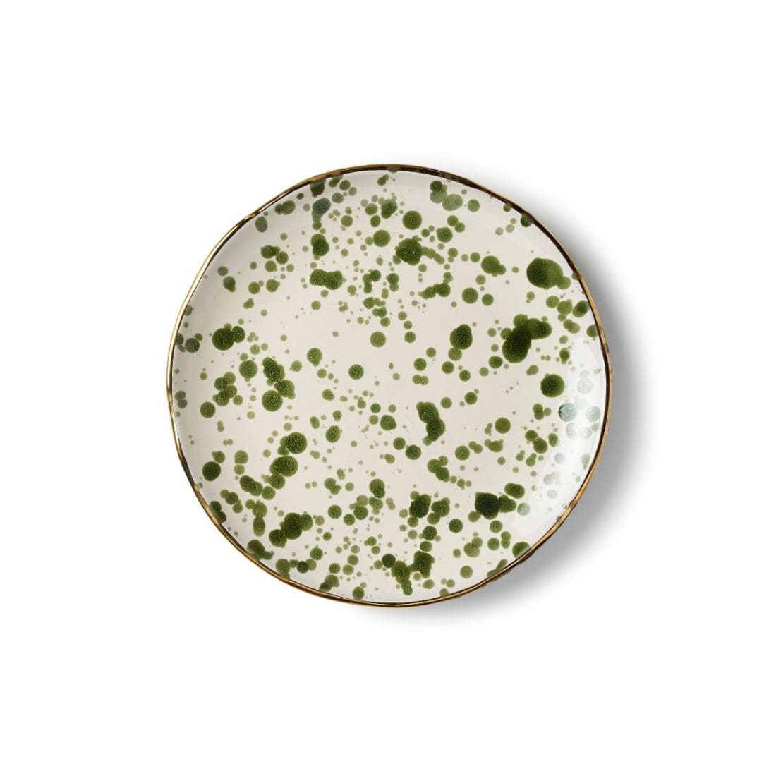 Bitossi Plate - Green Speckle