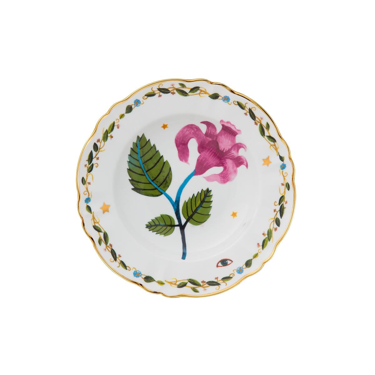Bitossi Plate - Pink Floral
