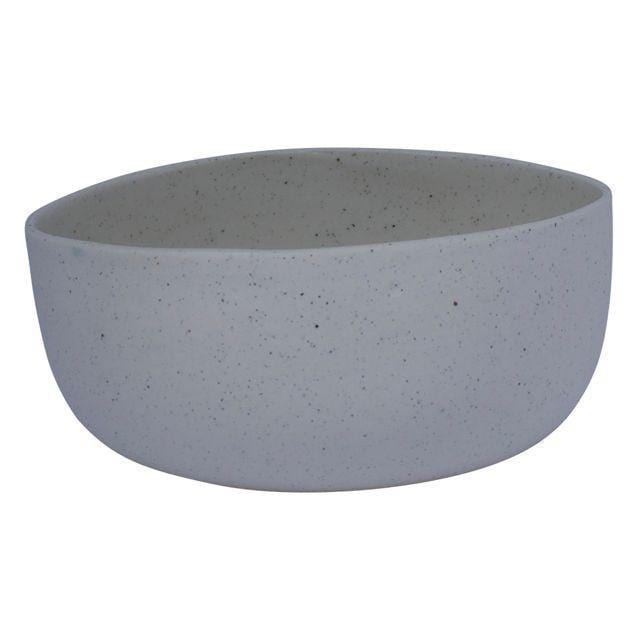 White Boulder Bowl - Large-Ceramics-Kaz Ceramics-Greenhouse Interiors