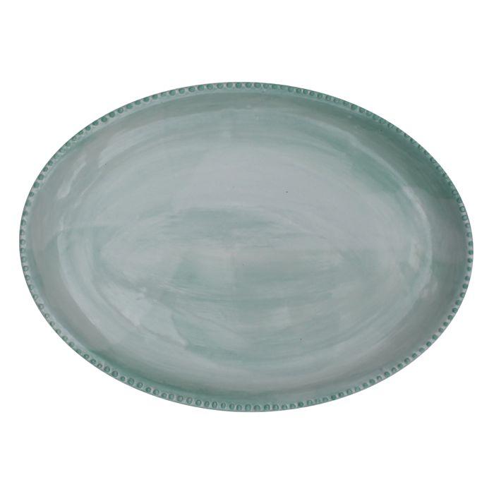 Large Sister Plate - Green-Ceramics-Kaz Ceramics-Greenhouse Interiors