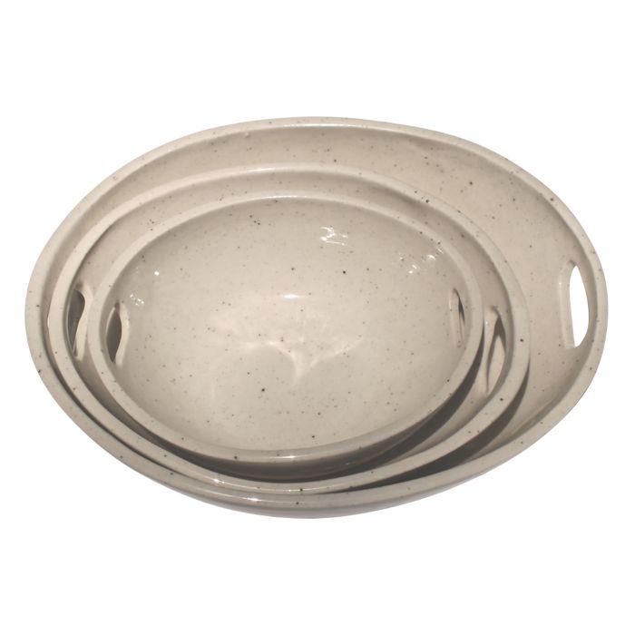 Speckle Thalia Bowl - white-Ceramics-Kaz Ceramics-Greenhouse Interiors